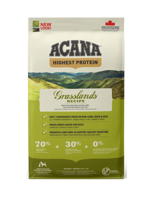 Acana Highest Protein Grasslands Dog 11,4kg