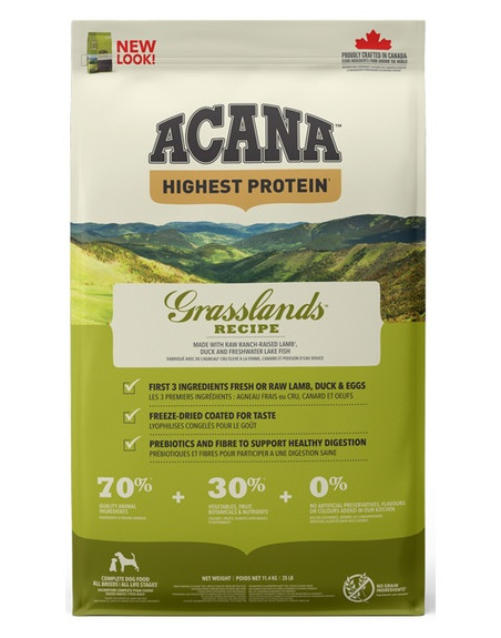 Acana Highest Protein Grasslands Dog 11,4kg