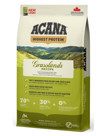 Acana Highest Protein Grasslands Dog 11,4kg