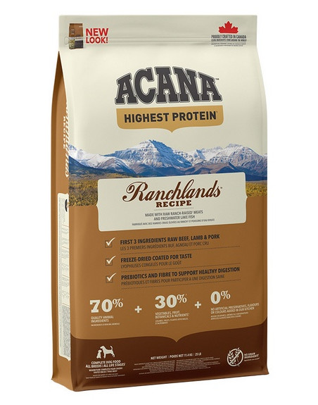 Acana Highest Protein Ranchlands Dog 11,4kg