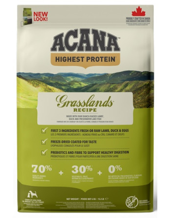 Acana Highest Protein Grasslands Dog 6kg