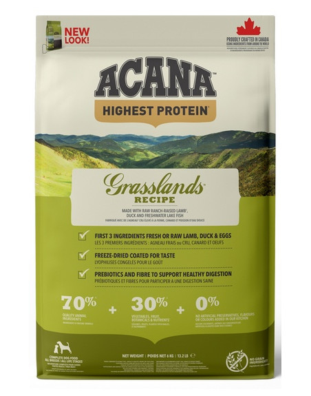 Acana Highest Protein Grasslands Dog 6kg