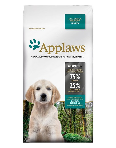 Applaws Puppy Small & Medium Breed Kurczak 7,5kg