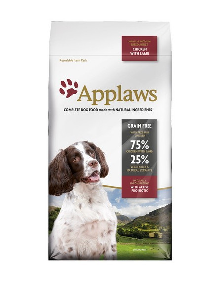 Applaws Adult Dog Small & Medium Breed Kurczak z jagnięciną 2kg