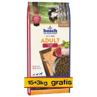 Bosch Adult Lamb & Rice 18kg (15+3kg)