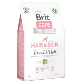 Brit Care Grain Free Adult Hair & Skin - Insects & Fish 3kg