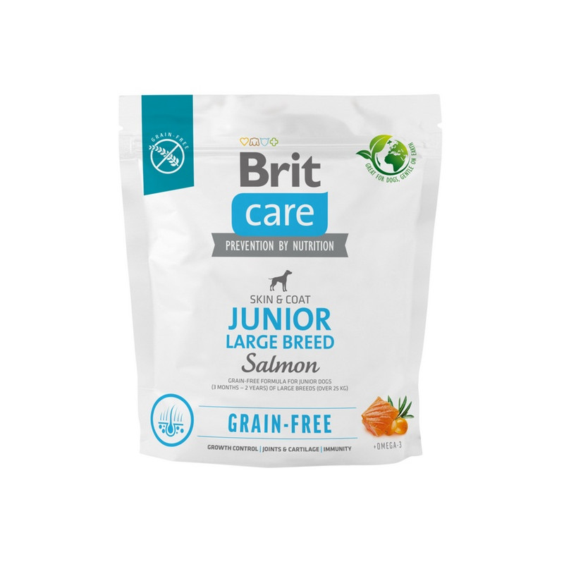 Brit Care Grain Free Junior Large Breed Salmon 1kg