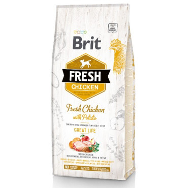 Brit Fresh Dog Adult Chicken & Potato 12kg