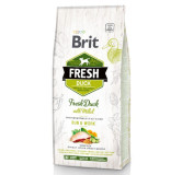 Brit Fresh Dog Adult Active Duck & Millet 12kg