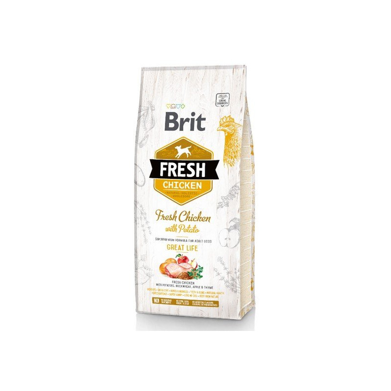 Brit Fresh Dog Adult Chicken & Potato 2,5kg